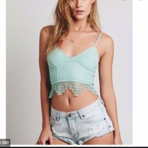 Free people lace geo bralette